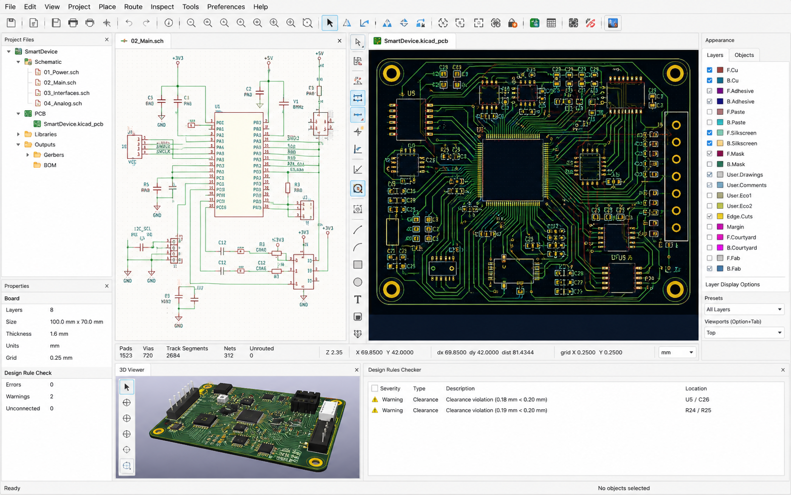 Engineering documentation and electronics design software