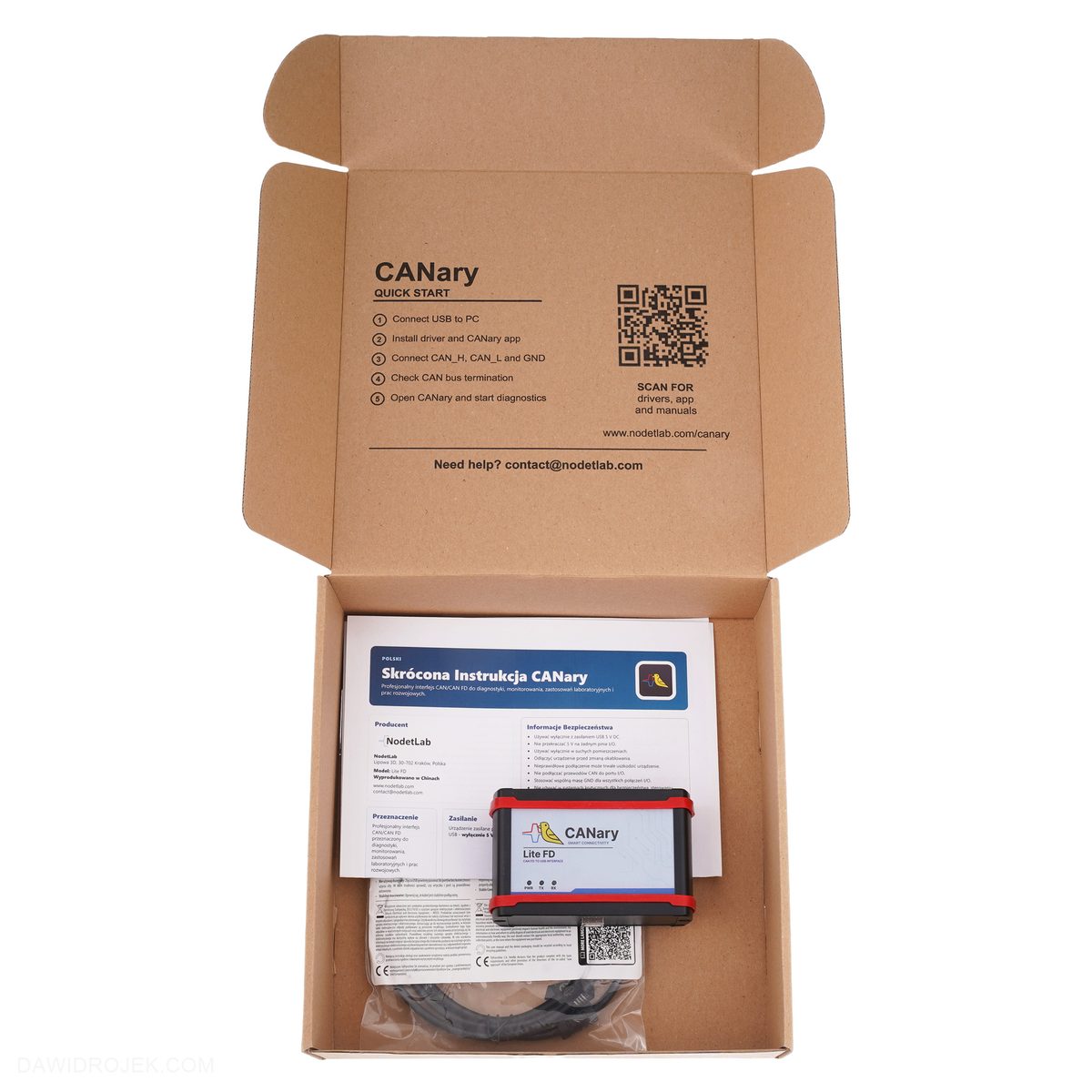 CANary opened package
