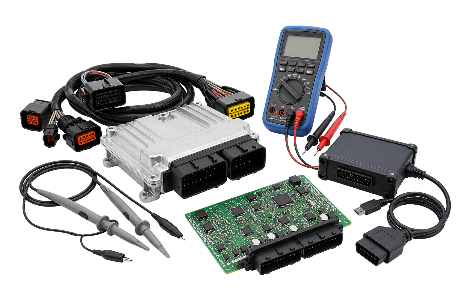 OEM automotive electronics test bench