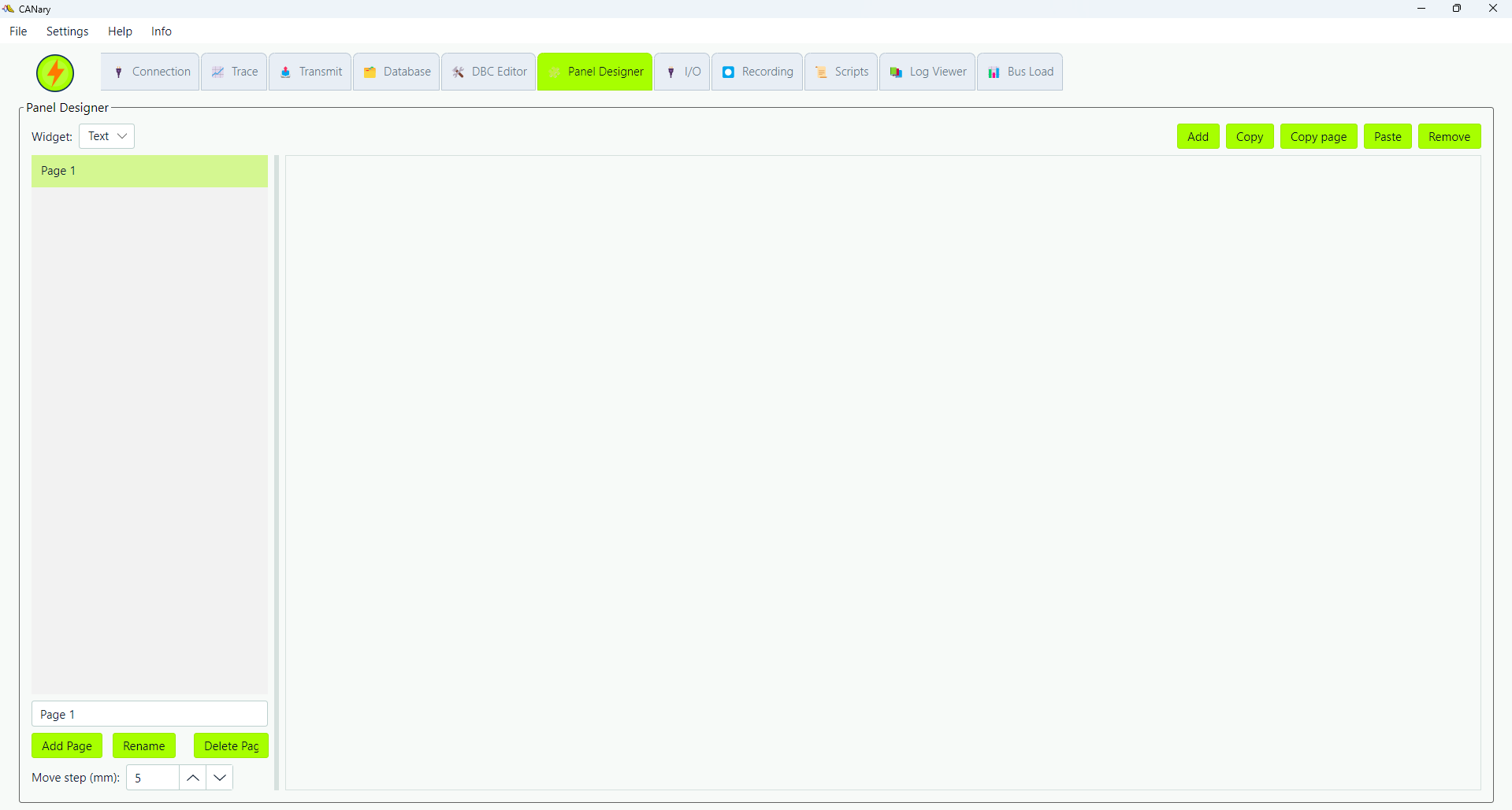CANary panel designer